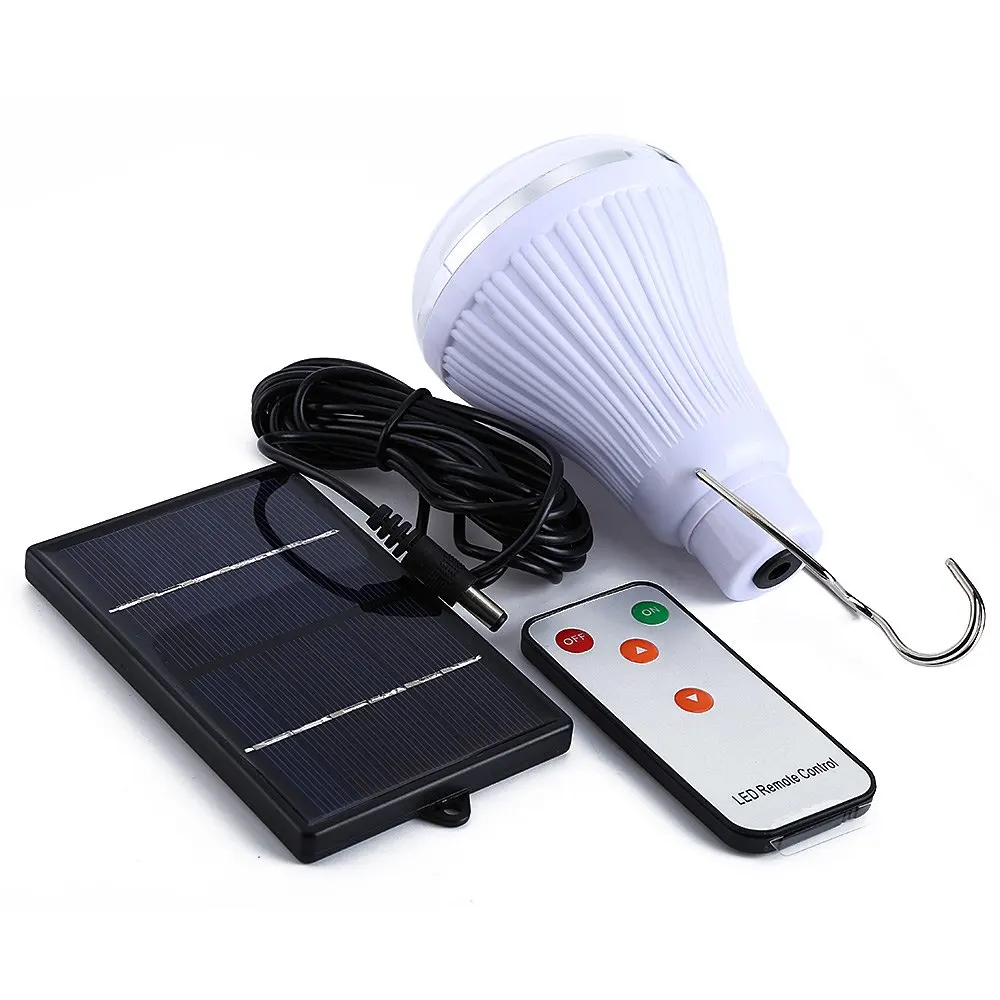 Indoor lighting Dimmable DC6V 20 Led 2.5W remote control solar lamp emergency outdoor lighting caping