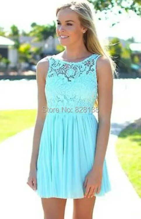 Turquoise Semi Formal Dress