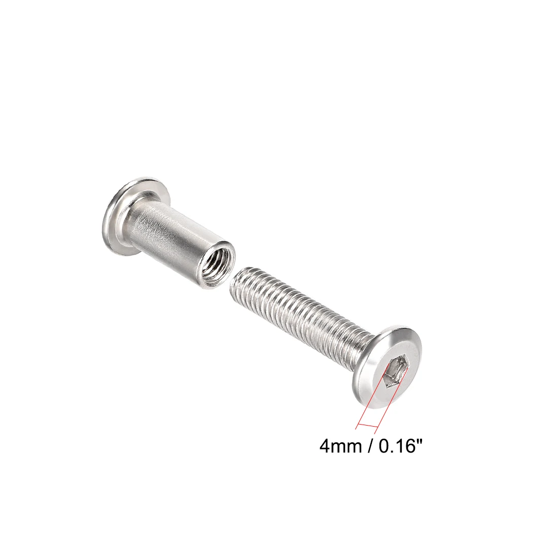 uxcell Screw Post Fit for 5/16 Male M6x59mm Belt Buckle Binding Bolts Leather Fastener Carbon Steel 4 Sets 8mm Hole Dia uxcell Screw Post Fit for 5/16 Male M6x59mm Belt Buckle Binding Bolts Leather Fastener Carbon Steel 4 Sets 8mm Hole Dia