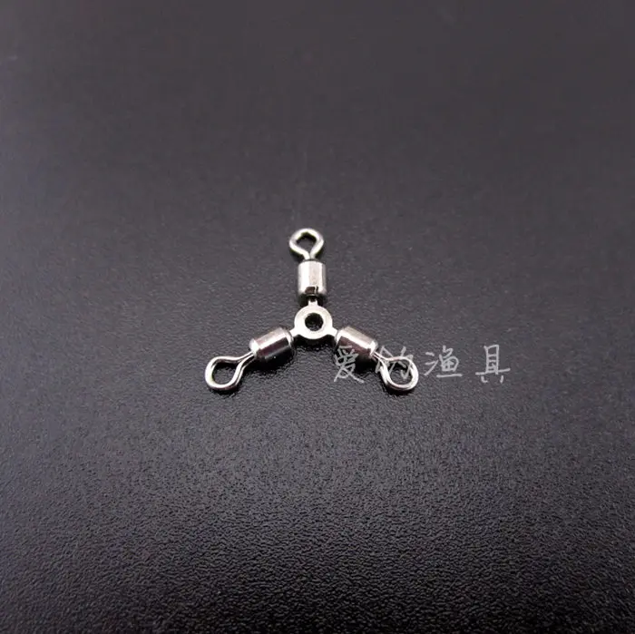 

10pcs O-shape Three Way Rolling Swivels Fishing Accessories