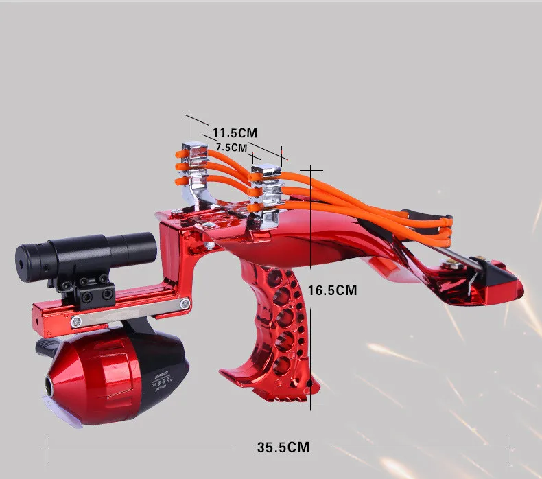 

Powerful Catapult Full Set Fishing Slingshot Laser Slingshot With Arrow Rest super strong Slingshot Hunting Shooting Crossbow
