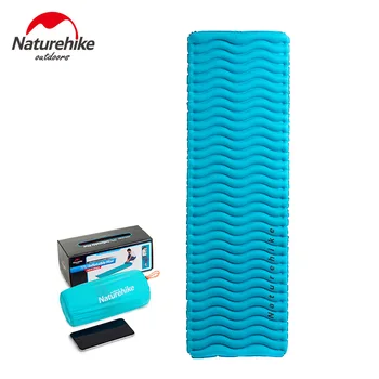 

Naturehike Outdoor Wave Sleeping Pads Manually Press Inflatable TPU Cushion Ultrllight Elastic Cloth Camping Mat Air Mattress