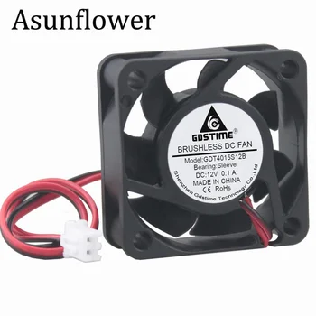 

Asunflower 5V/12V/24V Sleeve bearing 2 Pin PC Computer Cooling Fan Low Noise Brushless DC Cooler Mini Cooling Fan 40x40x15mm