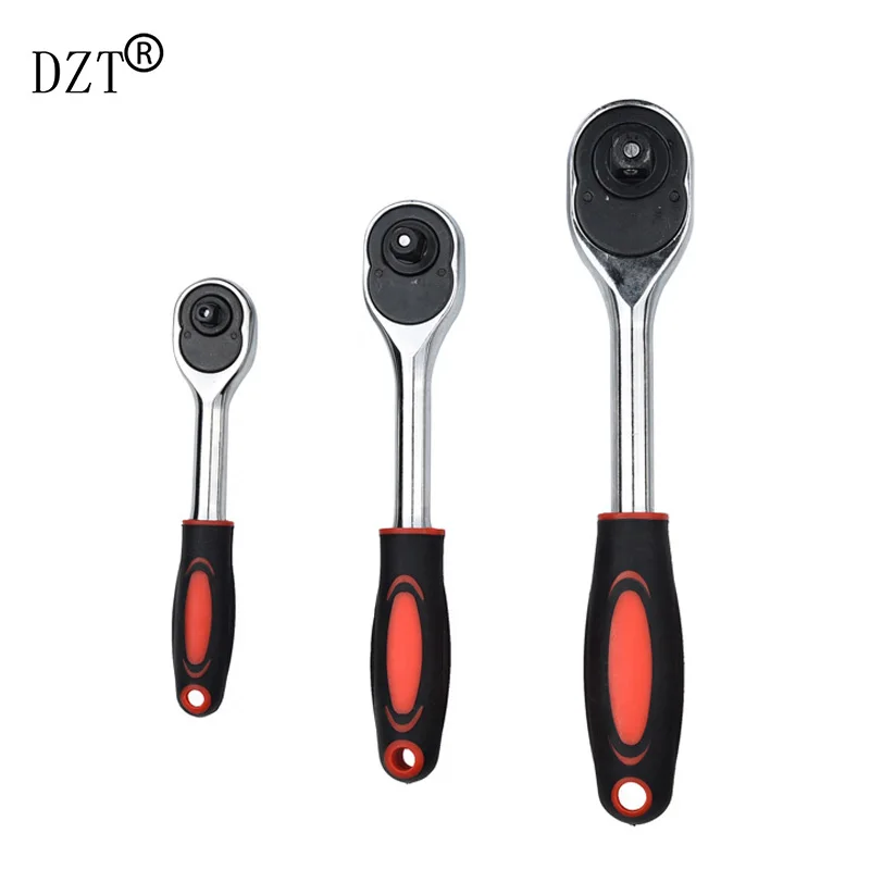 DZT 1/4 &quot3/8&quot 1/2 &quot1 шт высоким крутящим моментом ключ для сокета 24 зубы CR-V quick Release