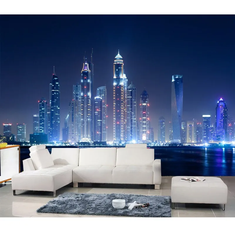 Free-shipping-Modern-large-scale-murals-wallpaper-the-living-room-sofa-bedroom-TV-background-KTV-Night