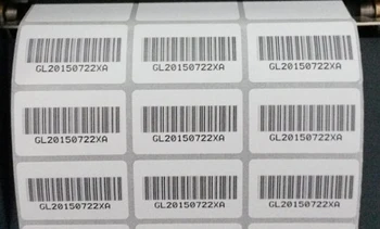 

Custom logo brand name printing barcode, different number each stickers, supermarket barcode labels stickers