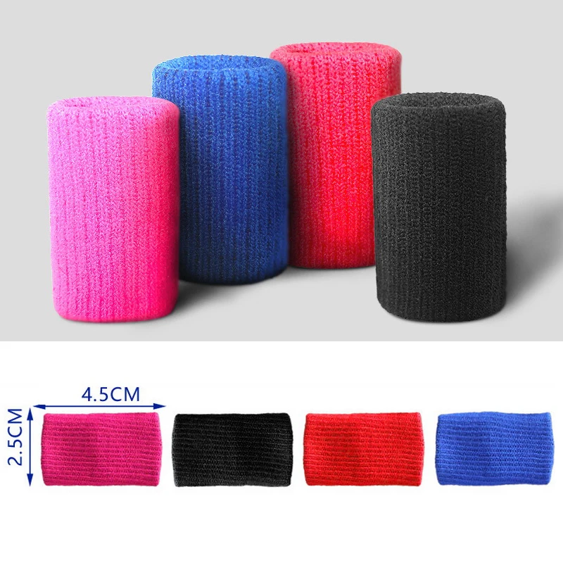 10 Pcs Elastic Nylon Finger Sleeves Basketball Men Women Sports Safety Thumb Brace Protector For Volleyball Badminton Fitness