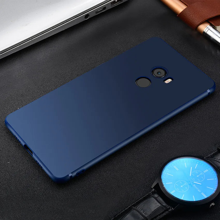 TCICPC для Xiaomi mi Mix 2 3 чехол Роскошный Utral тонкий матовый из ТПУ Мягкий защитный чехол для телефона s для mi x 2S 3 mi x2s чехол - Цвет: Blue
