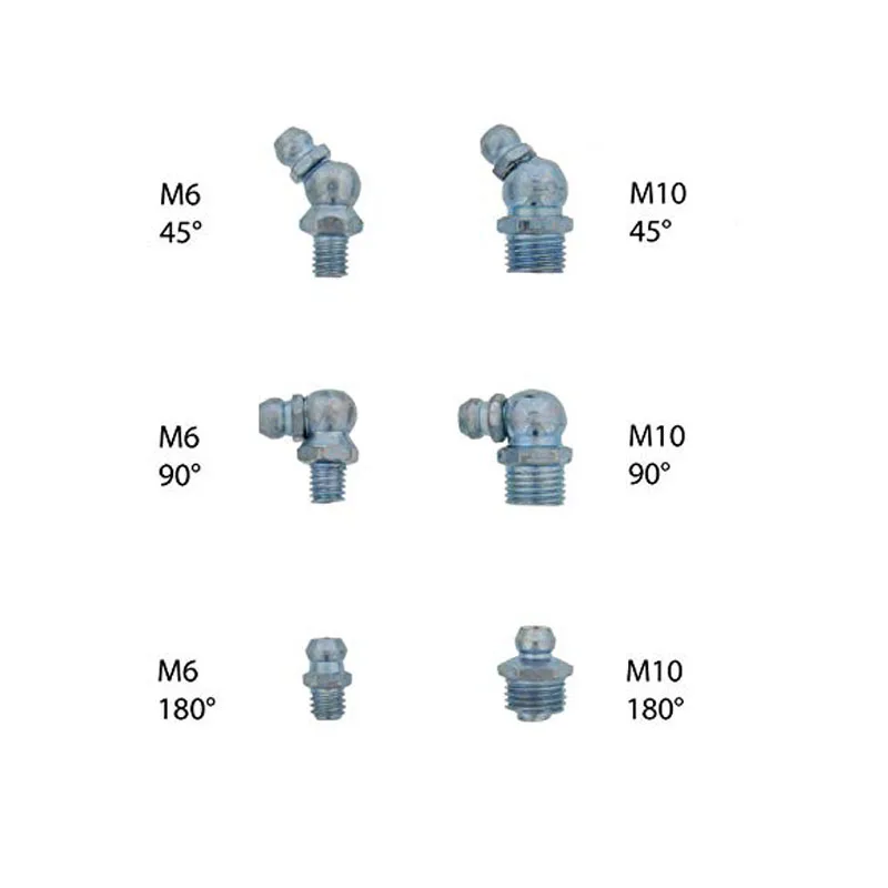 Zerk Graxa hidráulica Montagem Métrica 110 pcs