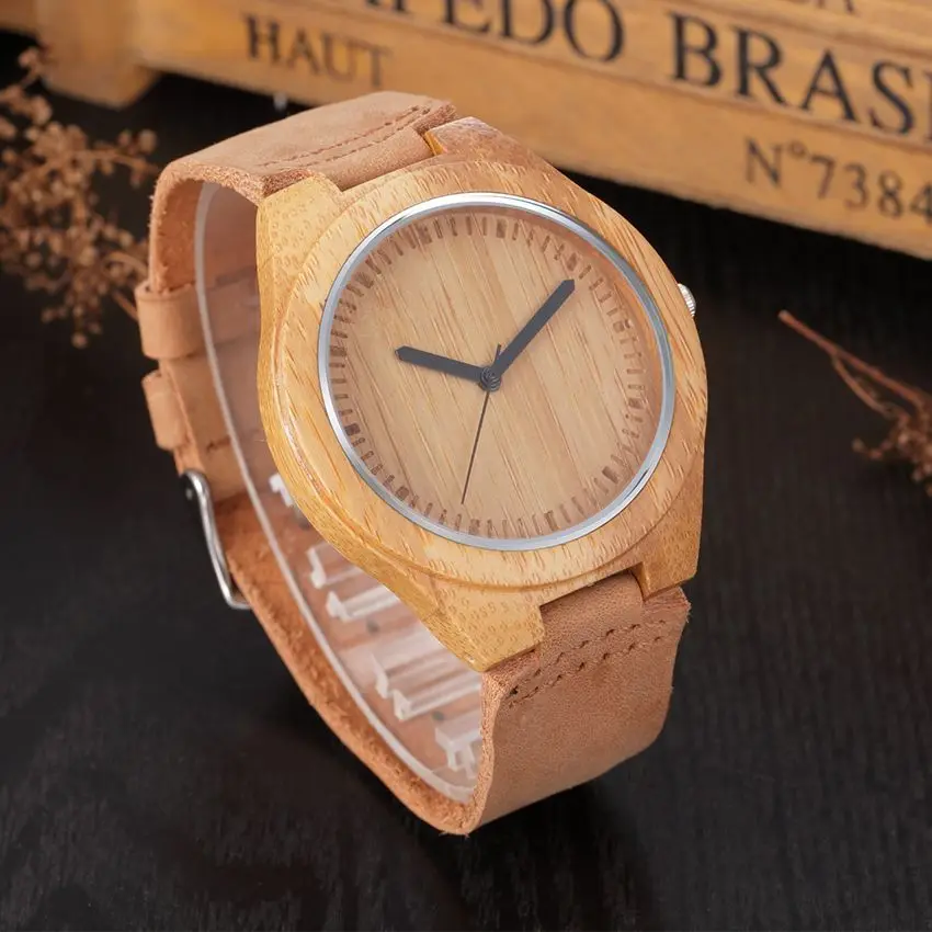 de madeira reloj masculino dos homens relógio de pulso presente