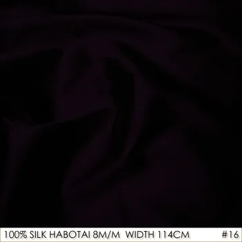 

SILK HABOTAI 114cm width 8momme/100% Pure Mulberry Silk Fabric Lining Manufacturer Batik Painting DIY Patchwork Deep Purple NO16