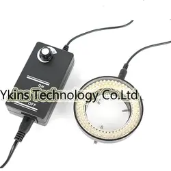 Белый/черный 144 светодио дный Регулируемые кольца света Просветителя лампа для промышленный микроскоп промышленных Камера Лупа
