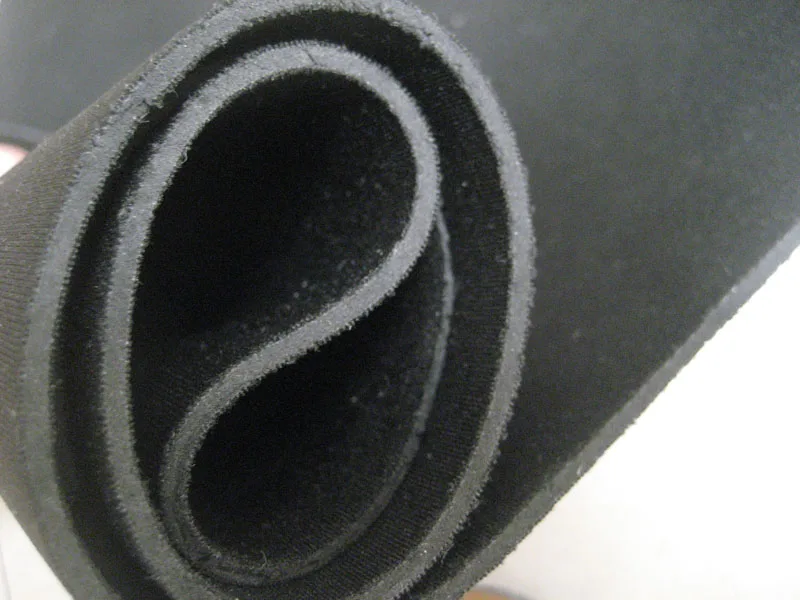 Черные SBR неопреновые резиновые ткани толщиной 2,5 мм