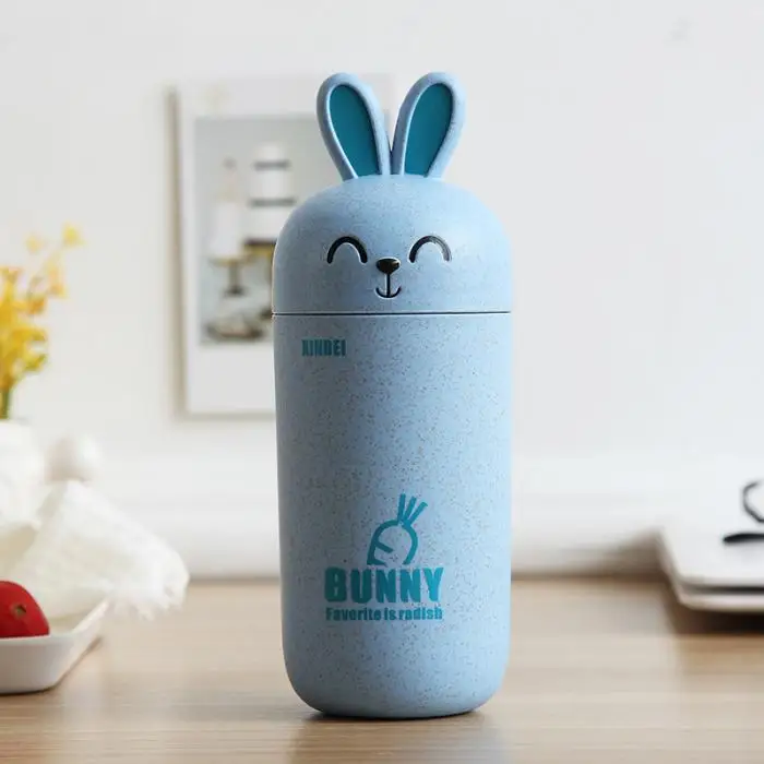 Экологичная Пшеничная солома воды чашки милый кролик экологически чистые чашки Прямая
