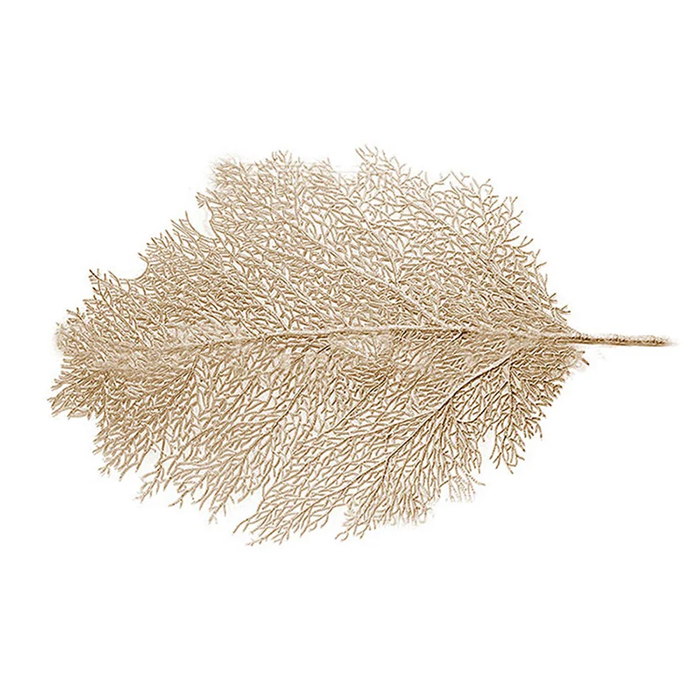 

Dining Table mat Lotus Leaf Palm Leaf Simulation Plant PVC Cup Coffee Table Mat Tea Place Mat Kitchen Tool Tableware Pad