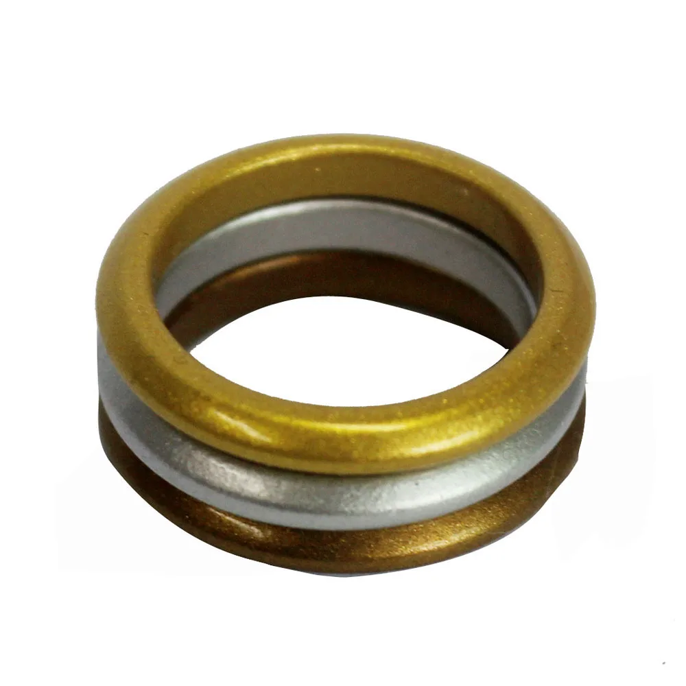 

3mm Size 4-8 Hypoallergenic Crossfit Flexible Rock Punk Silicone Finger Ring Gold Silver Color Silicone Rings For Women