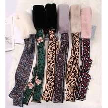 Женский шарф, Осень-зима, подходит ко всему, корейский леопард, искусственный мех, воротник, шарф, лента, женская шея, теплый плюшевый пушистый шарф, модная шаль