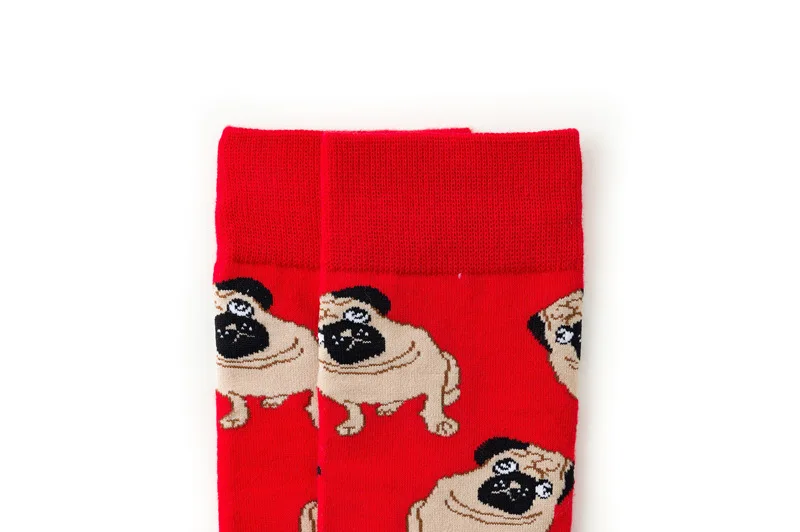 Funky Dog,Pet,Pug,Shiba Inu,Beagle,Buldog Socks Novelty Hosiery Women Ladies Socks Men Unisex Winter Cotton Happy Socks Female