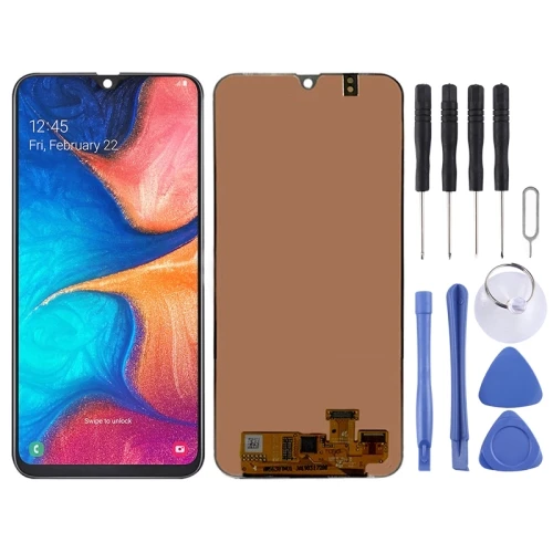 

LCD Screen and Digitizer Full Assembly for Galaxy A20(Black)