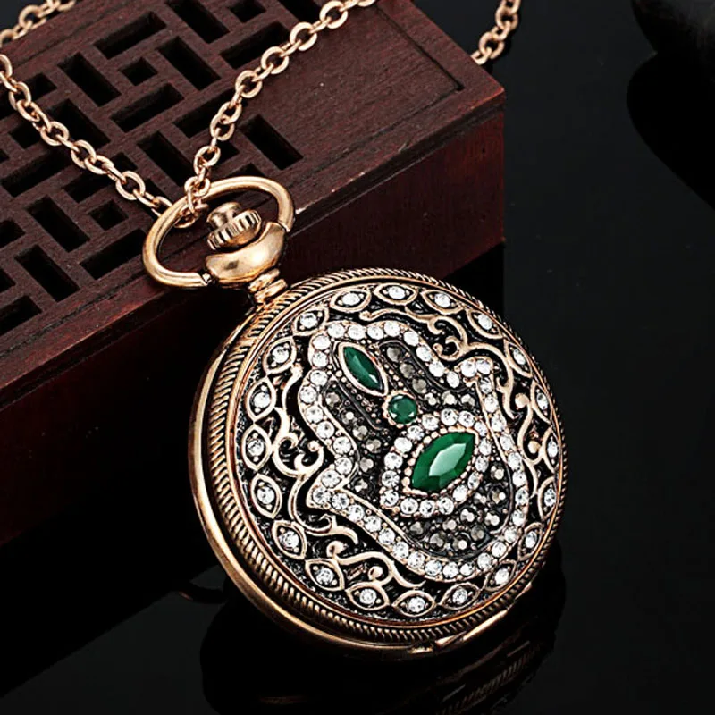 

Fashion Watch Pendant Turkish Necklace Turkey Rhinestone Jewelry Vintage Necklaces & Pendants Women Neclaces