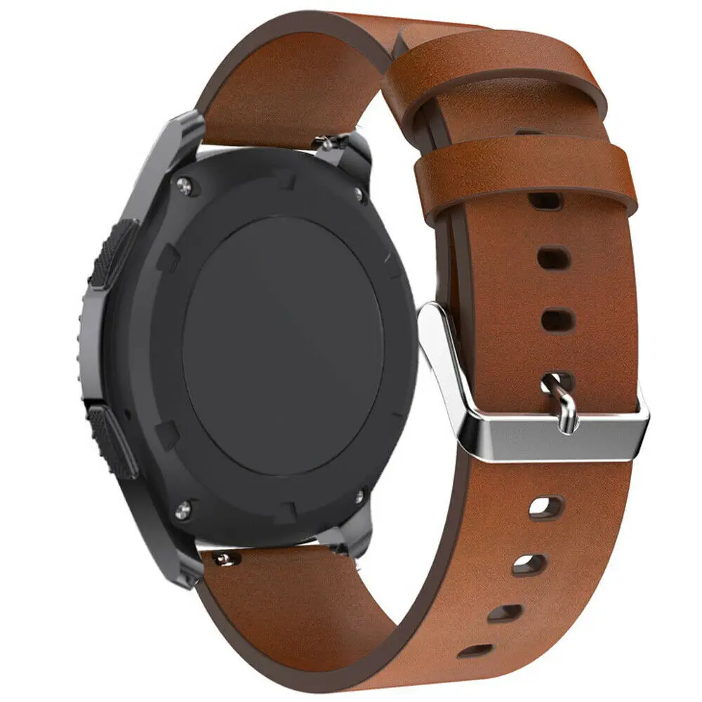 Ремешок из натуральной кожи для Samsung Gear S3 Frontier/Classic сменный Браслет смарт часов