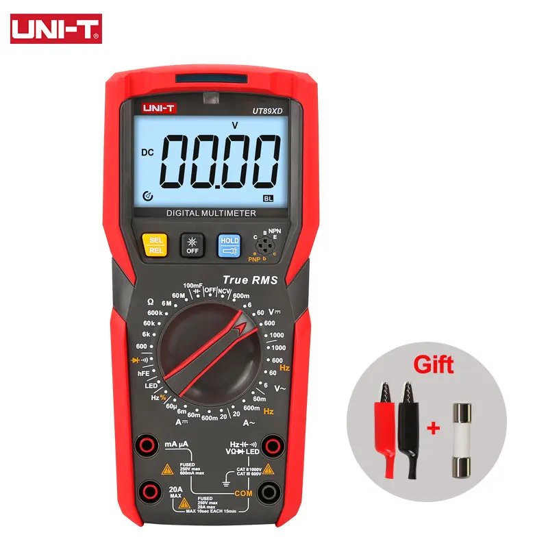 UNI T UT89XD UT89X True RMS мультиметр цифровой профессиональный Электрический тестер NCV