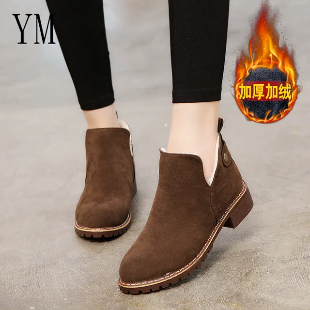 www.lvspeedy30.com : Buy 018 Basic Booties shoes Women Shoes Fur Boots Winter Female Rubber Chelsea ...