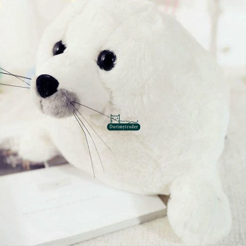 white sea lion stuffed animal