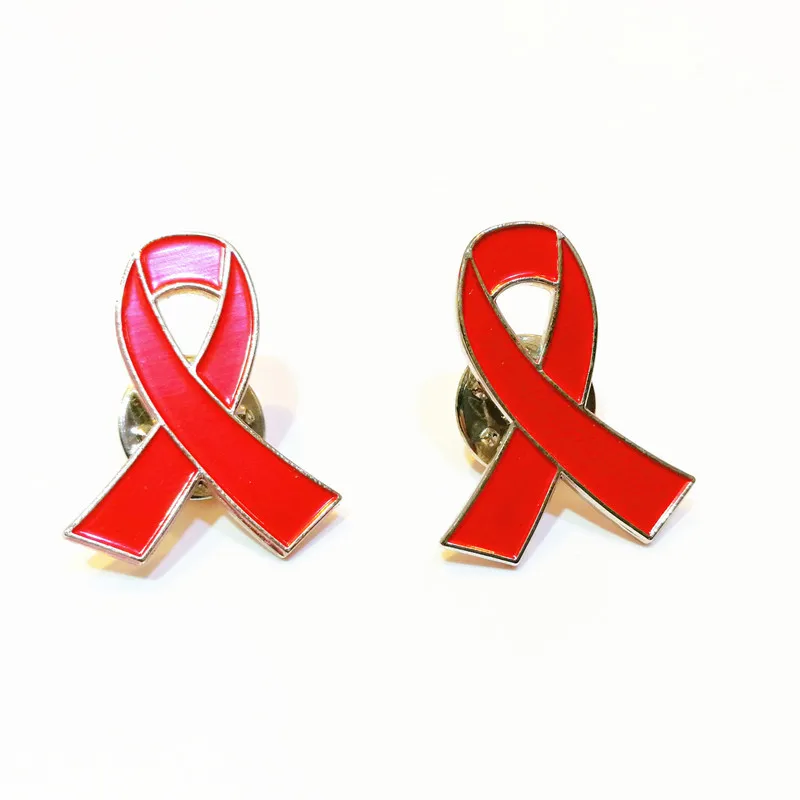 

Red Ribbon Pin For HIV Awareness Lapel Pin