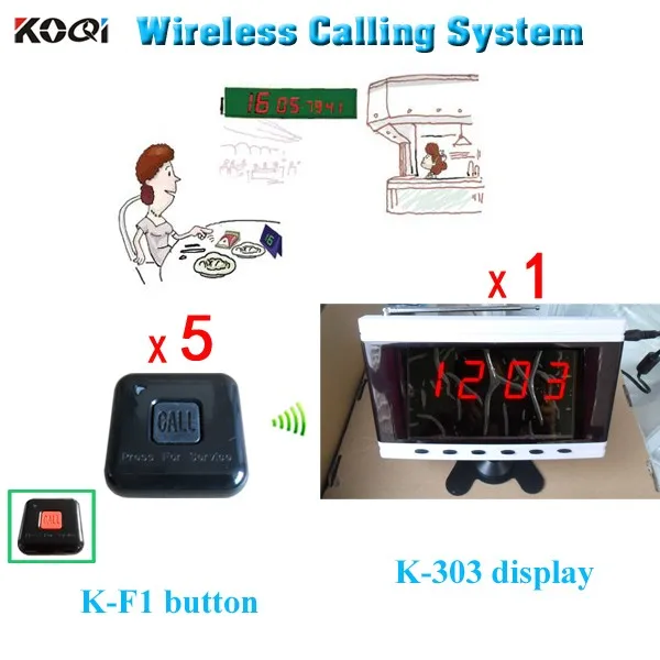K-303+K-F1 1+5  Waitress Calling System