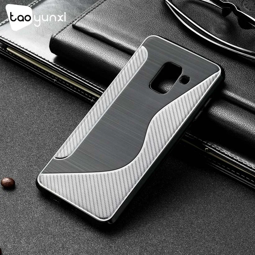 

TAOYUNXI Soft Case For Samsung Galaxy A8 2018 5.6 inch Cases Silicone Flexible Fitted Black Cover For Samsung A5 2018 Covers