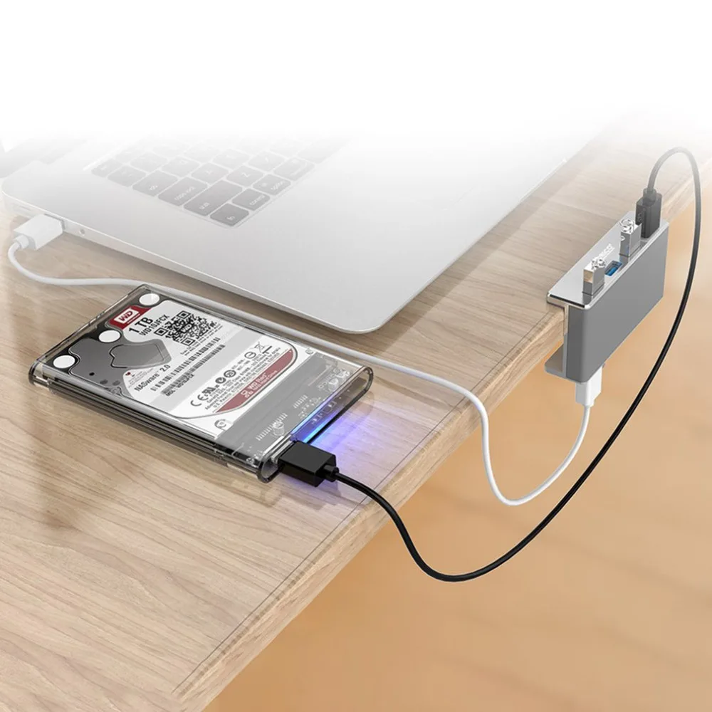 

USB Hub USB 3.0 HUB Charging Hub Professional Clip Design Aluminum Alloy 4 Ports Portable Size Travel Station for Laptop