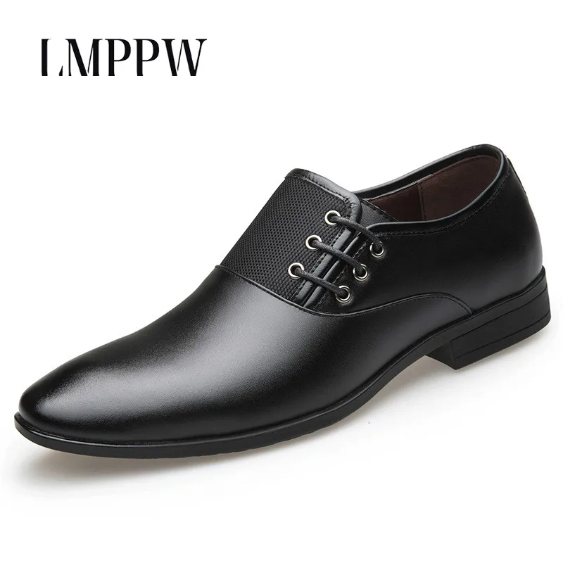 Luxury Brand Men Leather Shoes Comfortable Business Casual Shoes
