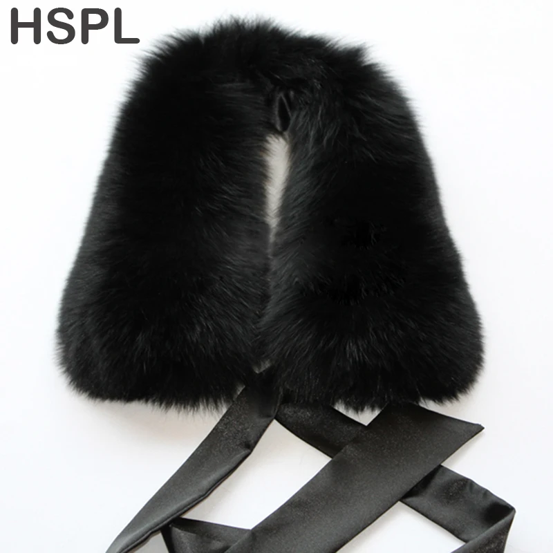 HSPL 2017 Originální liška z kožešinového límce, liška z kožešin se stuhou pro ženy v zimě zdarma