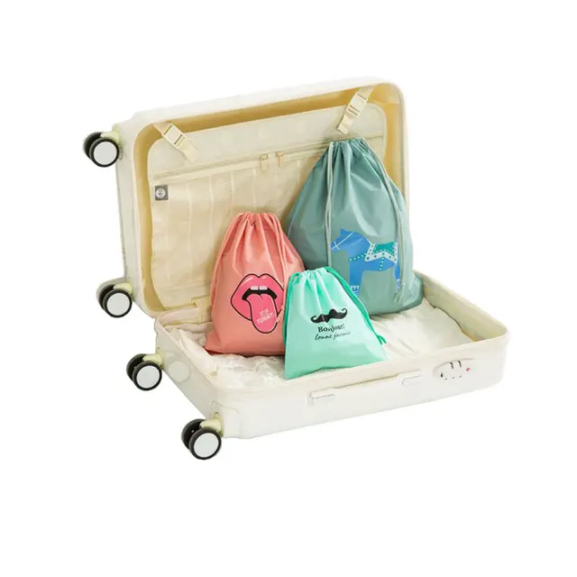 Drawstring Opening Travel Packing Organizers Cute Cartoon Character Printing Shoe Bag Waterproof Multifunction Toiletry Drawstring Opening Travel Packing Organizers Cute Cartoon Character Printing Shoe Bag Waterproof Multifunction Toiletry