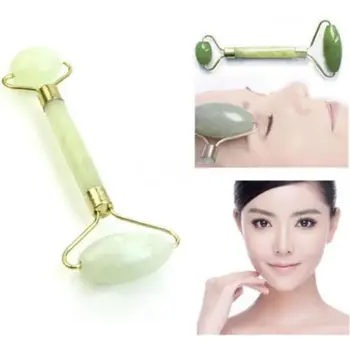 

Double Head Green Jade Roller Elliptical Massager Eye Face Neck Facial Slimming Thin face Beauty Health Care Tools Top selling
