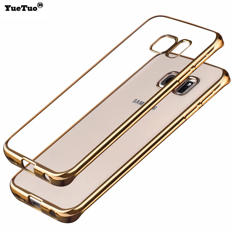 SemgCeKen luxury silicone case for samsung galaxy s5 s6 s7 edge s 5 6 7 s6edge s7edge transparent clear soft phone coque cover |