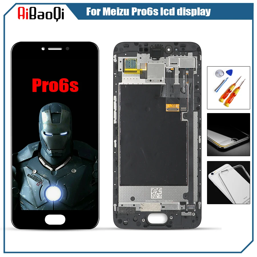 For 5.2'' Meizu Pro 6S LCD screen display+ Touch panel Digitizer assembly meizu pro 6s M570Q-S lcd | Мобильные телефоны и