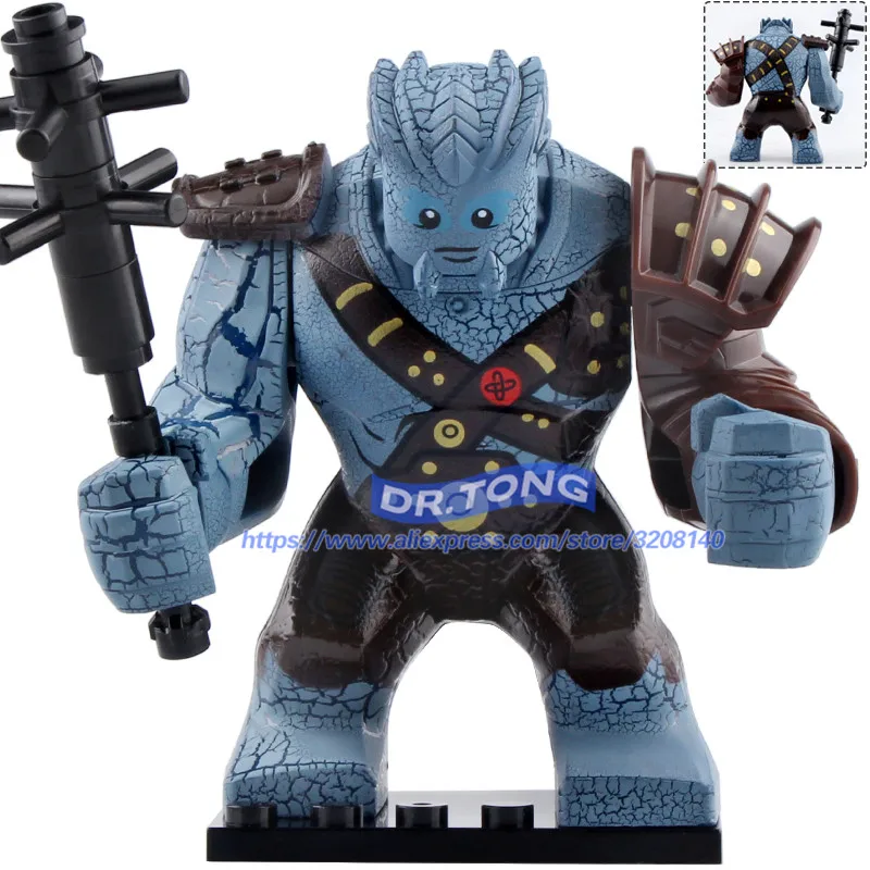 

Legoingly Avengers 4 End Game Thor's Friend Korg Thanos Hulk Chitauri Cap Marvel Building Blocks Toys for Children XH1050