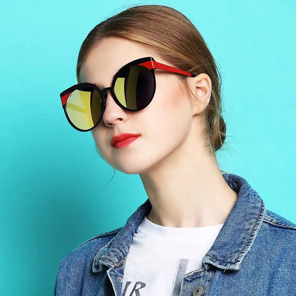 Handmade High Quality Polarized Anti Reflective Sunglasses Cat Eye