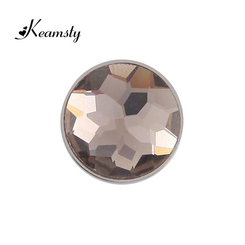Keamsty 12mm magnético cristal marrón Moneda de moda cambiar pulsera y collar de acero inoxidable Keamsty 12mm magnético cristal marrón Moneda de moda cambiar pulsera y collar de acero inoxidable
