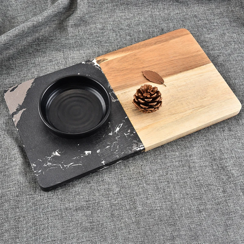 

Marble and Acacia Wood Cutting Board, Cutting Boards/Serving Trays, Modern Home Decor, Kitchen Supplies