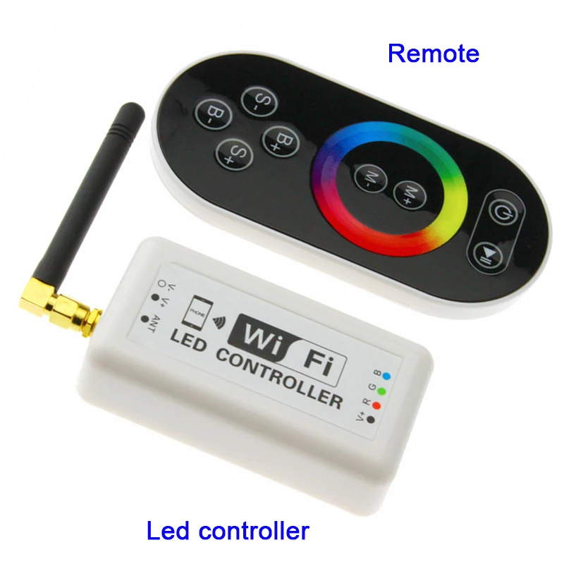 

Wifi370 WIFI Controller Dimmer RGB LED Strip Light Controller Smart iPhone Android /IOS System 2835 3528 5050 LED Tape module