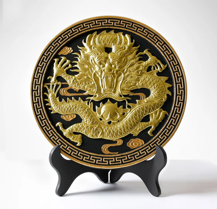 

Chinese Style Activated Charcoal Small Screen Dragon Crafts Business Gifts Characteristics Home Office Desk Decor Ornament LF339
