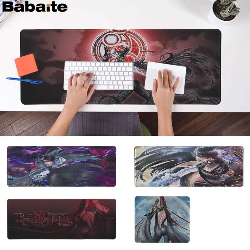 

Babaite Hot Sales Bayonetta Keyboards Mat Rubber Gaming mousepad Desk Mat Free Shipping Large Mouse Pad Keyboards Mat