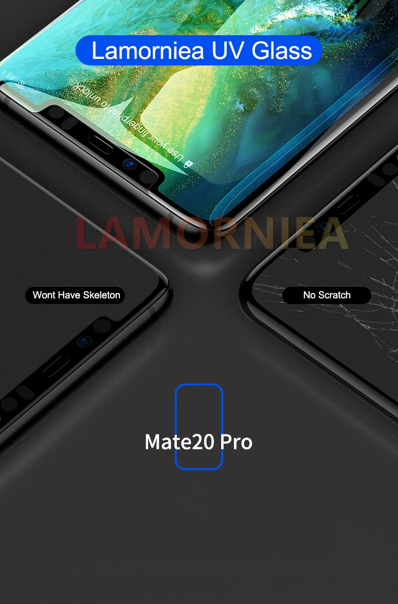 Защита для экрана с УФ-клеем для Huawei Mate 30 20 Pro, закаленное стекло, полное покрытие для Mate 20 Pro P30 Lite, УФ-стекло для P20 P30 Pro