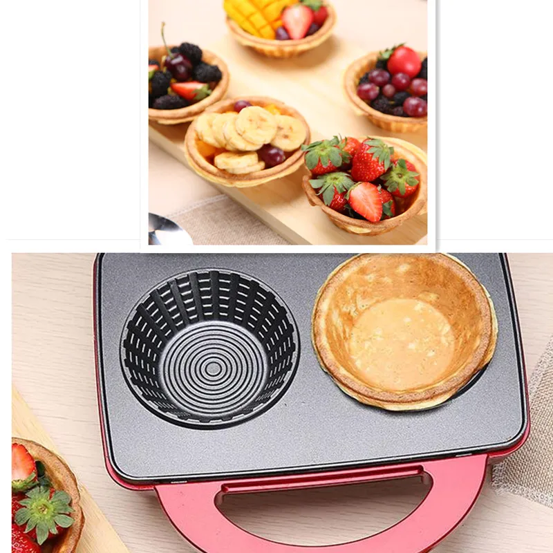 220V Electric Ice Cream Waffle Bowl Maker Iron Mold Plate Multifunctional Breakfast Cake Machine DIY Waffle Depth 5CM 220V Electric Ice Cream Waffle Bowl Maker Iron Mold Plate Multifunctional Breakfast Cake Machine DIY Waffle Depth 5CM