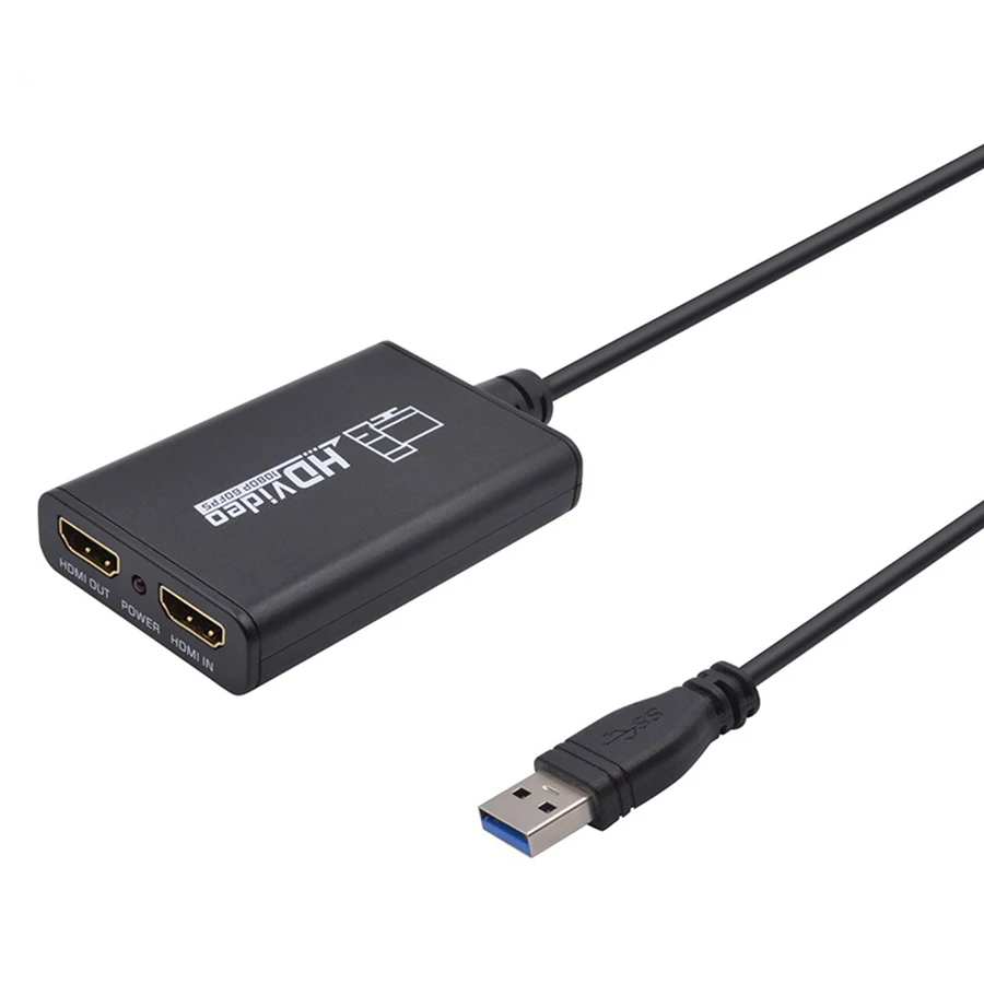 1080P 60fps USB 3 0 преобразователь видеозахвата 1 HDMI вход выход прямой трансляции для XBOX