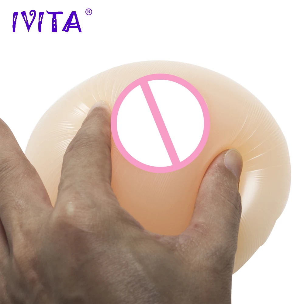 IVITA 500 г Высокое качество реалистичные силиконовые формы груди круглые