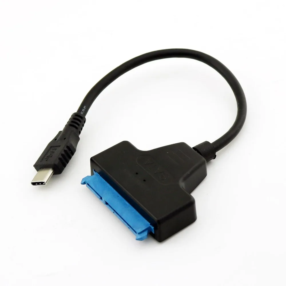 Length: 20cm HDD Data Converter Cable USB-C//Type-C 3.1 Male to SATA 15 Pin + 7 Pin